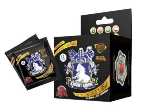 Knight Rider Delay Cream + Condom | 3 Sachet | ROYAL HERBAL | KASHAM -  ONLINE HERBAL PRODUCTS STORE